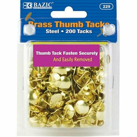 BAZIC PRODUCTS Bazic Brass Gold Thumb Tack, 4800PK 229